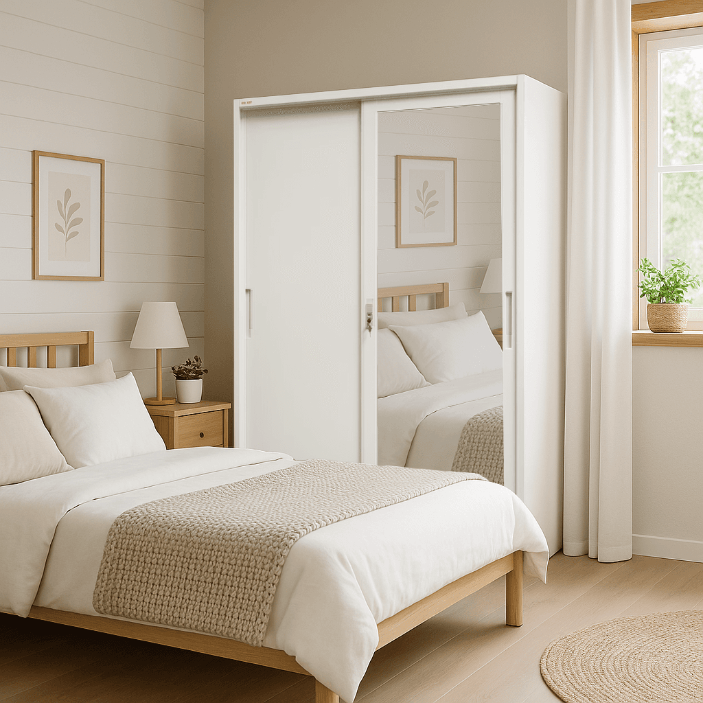 ตู้เสื้อผ้าบานเลื่อน สองประตู รุ่น โอโม่