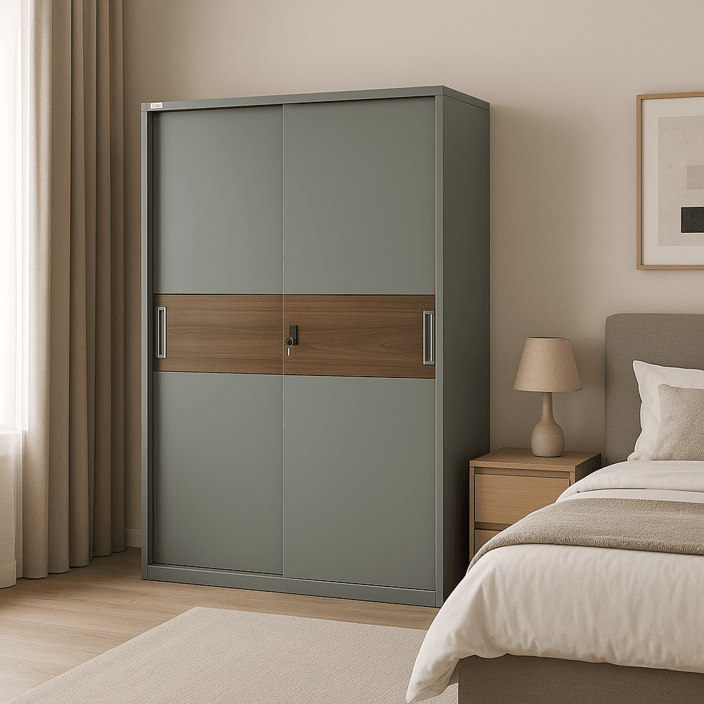 ตู้เสื้อผ้าบานเลื่อน รุ่น แกรไฟต์