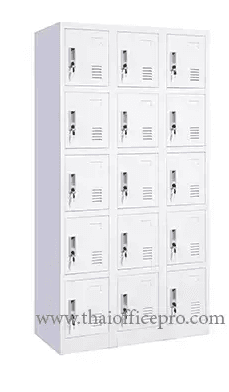 ชั้นวางของเหล็ก ตู้ล็อคเกอร์ 15 ช่อง