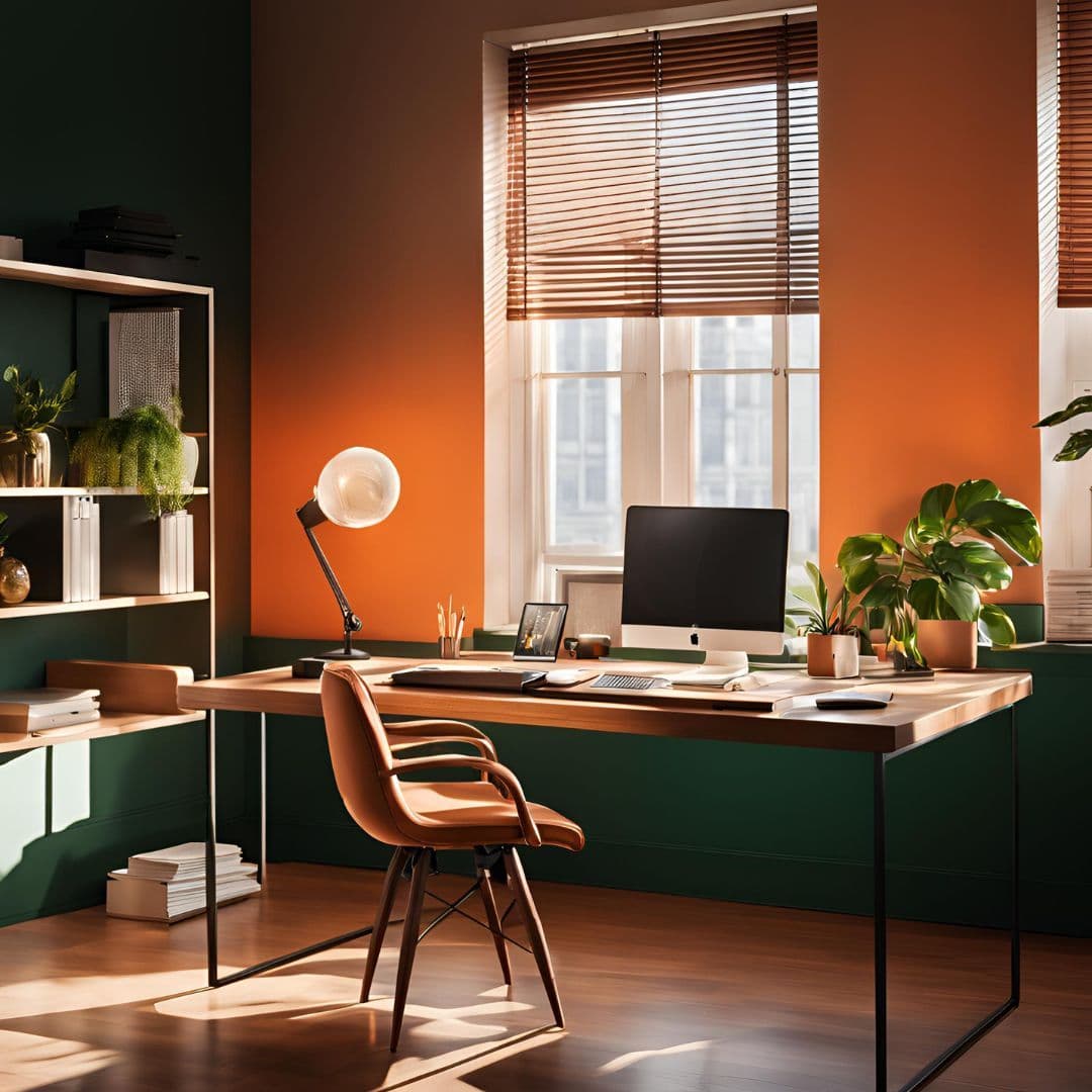 โทนสีคัลเลอร์ฟูล โต๊ะทำงาน