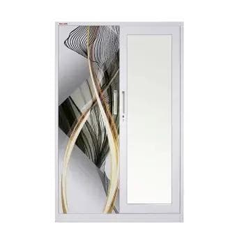 ตู้เสื้อผ้าเหล็ก 2 บานเปิด ลาย MITEE