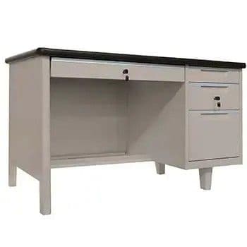 โต๊ะทำงานเหล็ก 4 ฟุต (รุ่น 6-QD-T1-WH )