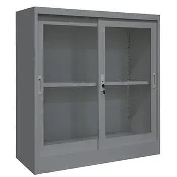 ตู้เหล็กเก็บเอกสารเลื่อนกระจก Thaiofficepro