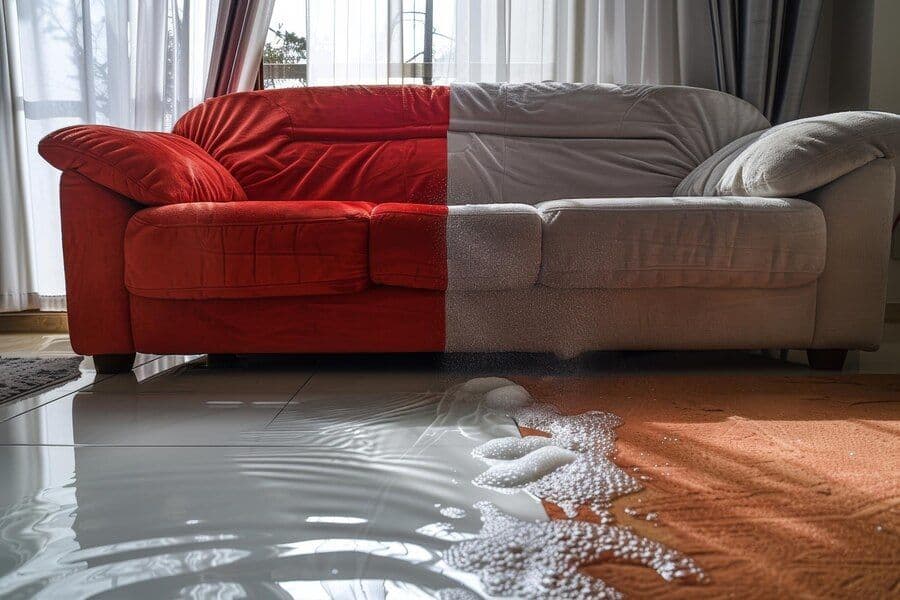 ภัยน้ำท่วมทำลายเฟอร์นิเจอร์