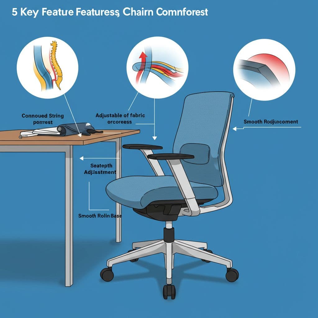 5 ฟีเจอร์ที่ควรมีใน เก้าอี้ทำงาน เพื่อความสะดวกสบาย 5 ฟีเจอร์ที่ควรมีใน เก้าอี้ทำงาน เพื่อความสะดวกสบาย