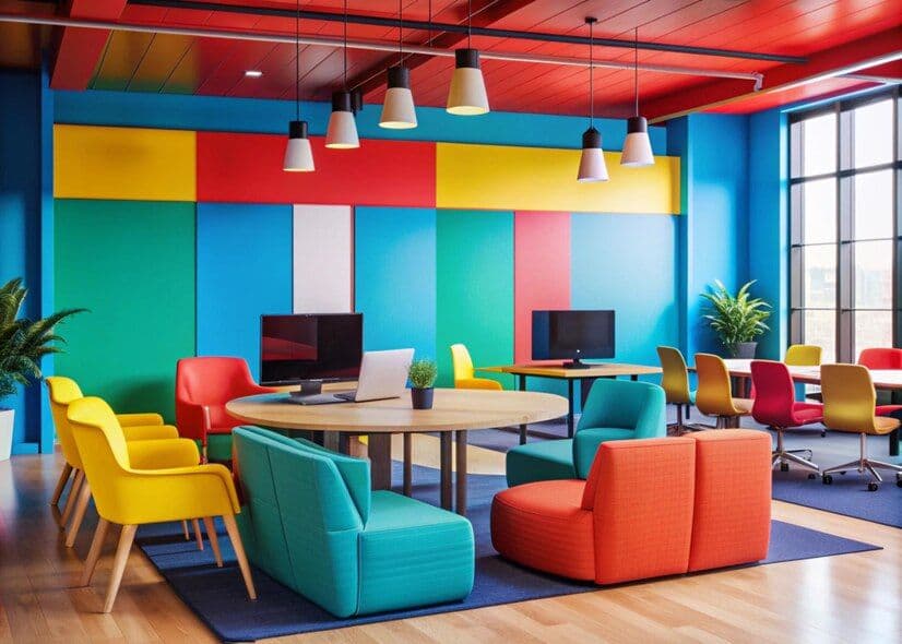 โฮมออฟฟิศสไตล์ Colorful